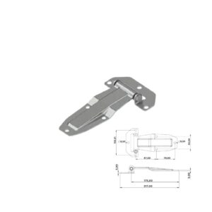 CA423 CHARNIERE GALVANIZE 3MM (0031)