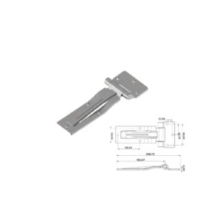CA425 CHARNIERE GALVANIZE 5MM (0034)